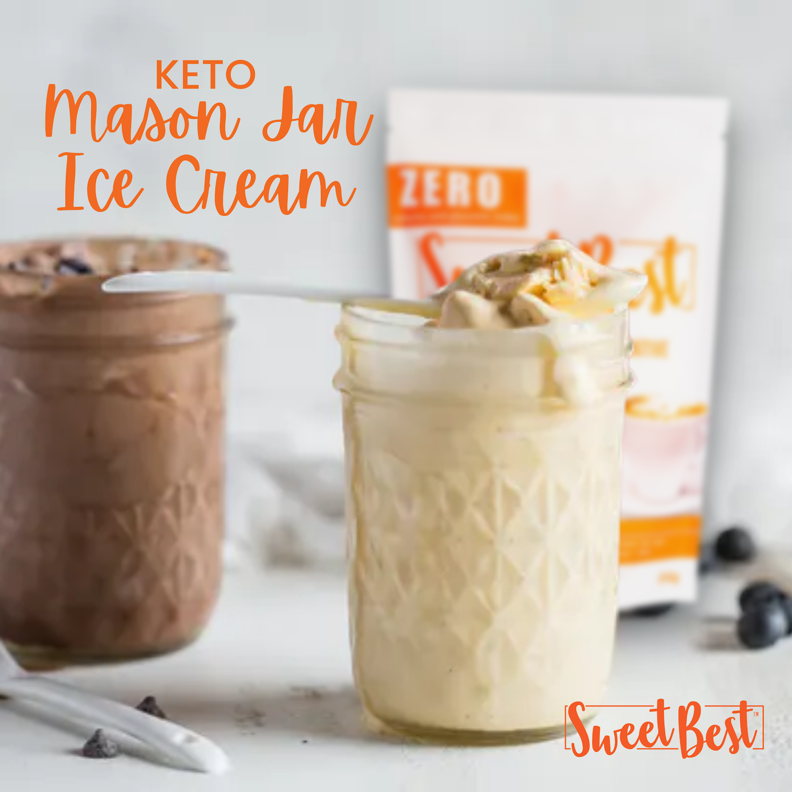 Keto Mason Jar Ice Cream